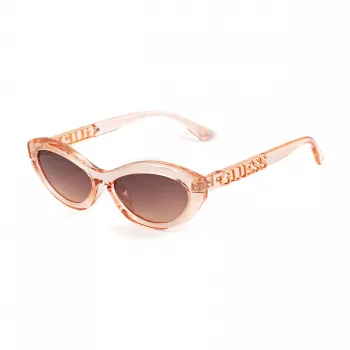GUESS Sieviešu kaķacs formas saulesbrilles GO00070-5572F Havana/Brūna