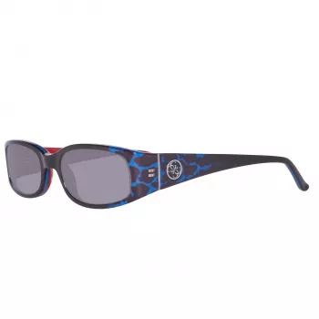 GUESS Sieviešu kaķacs formas saulesbrilles GU7435-5192A Spīdīgi melnas gradienta dūmakas 51mm
