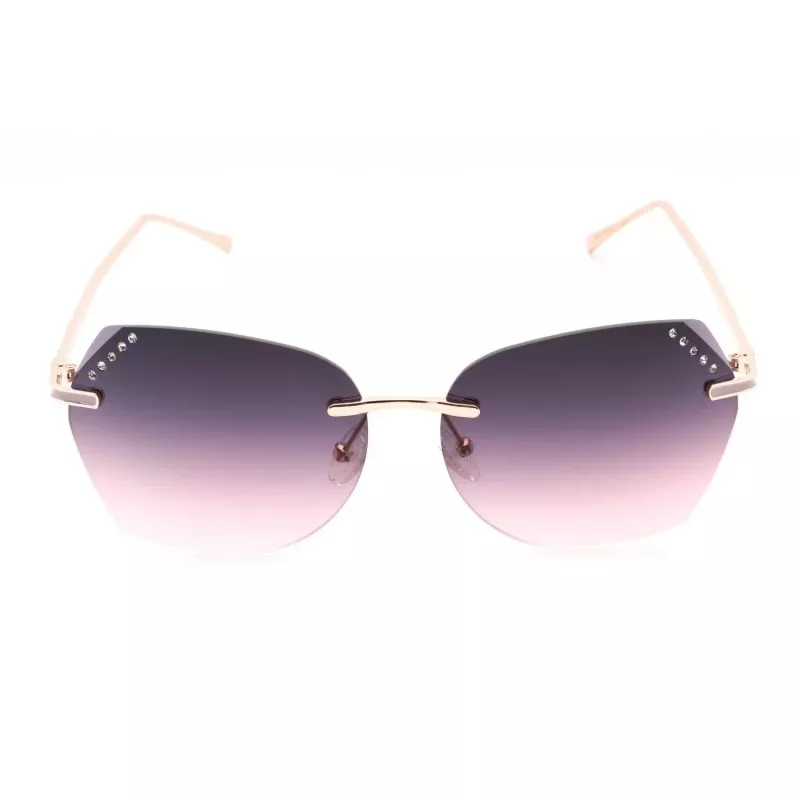 GUESS sieviešu GF0384-28T brūnas bruņurupuča tauriņa saulesbrilles, brūnas gradienta lēcas, 61mm