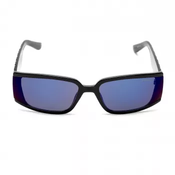 GUESS sieviešu GF5127-6501C lielizmēra kvadrātveida saulesbrilles, melns rāmis ar dūmu gradienta lēcām
