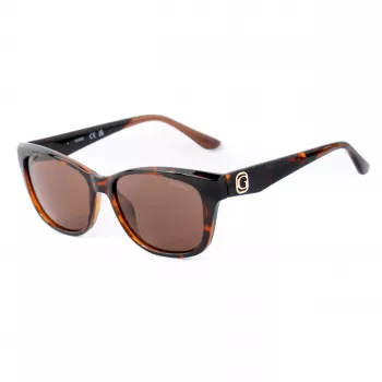 GUESS Women's GU00145-5452E Cat-Eye Saulesbrilles, Havana Rāmis, Brūnas Gradienta Lēcas, 54mm