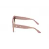GUESS sieviešu GU00162-5557W kvadrātveida acetāta saulesbrilles, Havana rāmis, brūnas gradienta lēcas, 55 mm