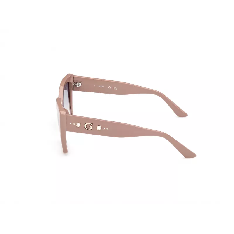 GUESS sieviešu GU00162-5557W kvadrātveida acetāta saulesbrilles, Havana rāmis, brūnas gradienta lēcas, 55 mm