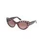 Guess Women's GU00163-5452F Butterfly Saulesbrilles, Havana Acetate Frame, Brown Gradient Lens, 54/20/140 mm