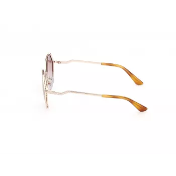 GUESS sieviešu GU7842S5833F lielizmēra kvadrātveida saulesbrilles, Havana rāmis, brūnas gradienta lēcas, 58mm