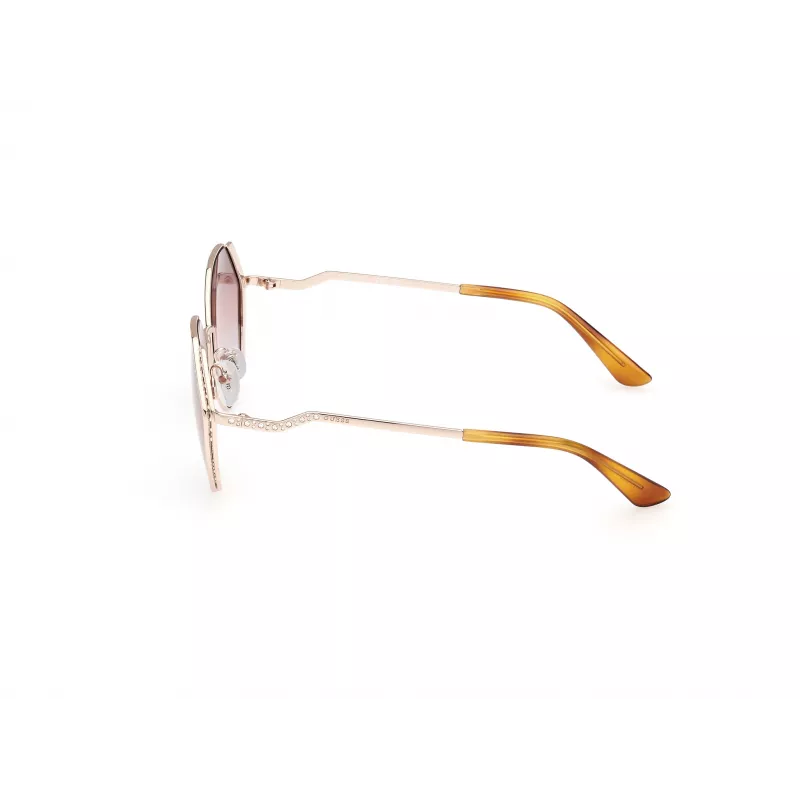 GUESS sieviešu GU7842S5833F lielizmēra kvadrātveida saulesbrilles, Havana rāmis, brūnas gradienta lēcas, 58mm