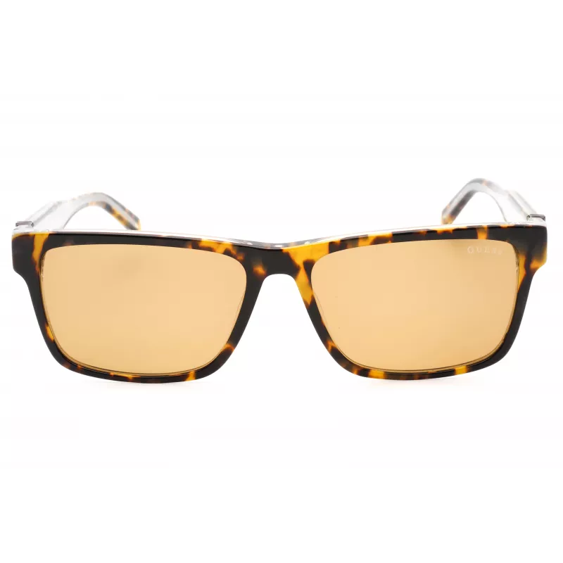 GUESS Sieviešu taisnstūra acetāta saulesbrilles GU00074-53E Havana Brūns gradients 55mm