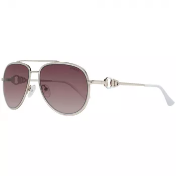 GUESS Sieviešu saulesbrilles GF034432F56 - Modes rāmis, UV400 aizsardzība, 56 mm lēcas