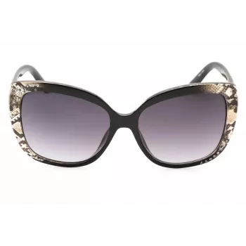 GUESS Sieviešu saulesbrilles GF0383-05B Butterfly Cat-Eye Melnas Gradient Dūmu 57mm