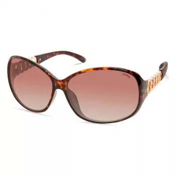 GUESS Sieviešu saulesbrilles GF0404-6352F Butterfly Havana Brūns Gradients 63mm