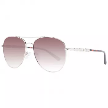 GUESS Sieviešu saulesbrilles GF6143-32F Havana tauriņa rāmis Brūnas gradienta lēcas 59mm