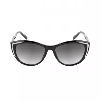GUESS Sieviešu saulesbrilles GO00006-5601B Spīdīgi melna gradienta dūmu 58mm