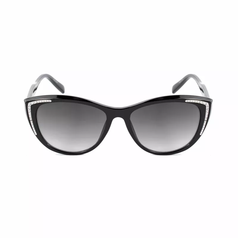 GUESS Sieviešu saulesbrilles GO00006-5601B Spīdīgi melna gradienta dūmu 58mm