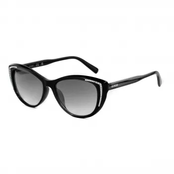 GUESS Sieviešu saulesbrilles GO00006-5601B Spīdīgi melna gradienta dūmu 58mm