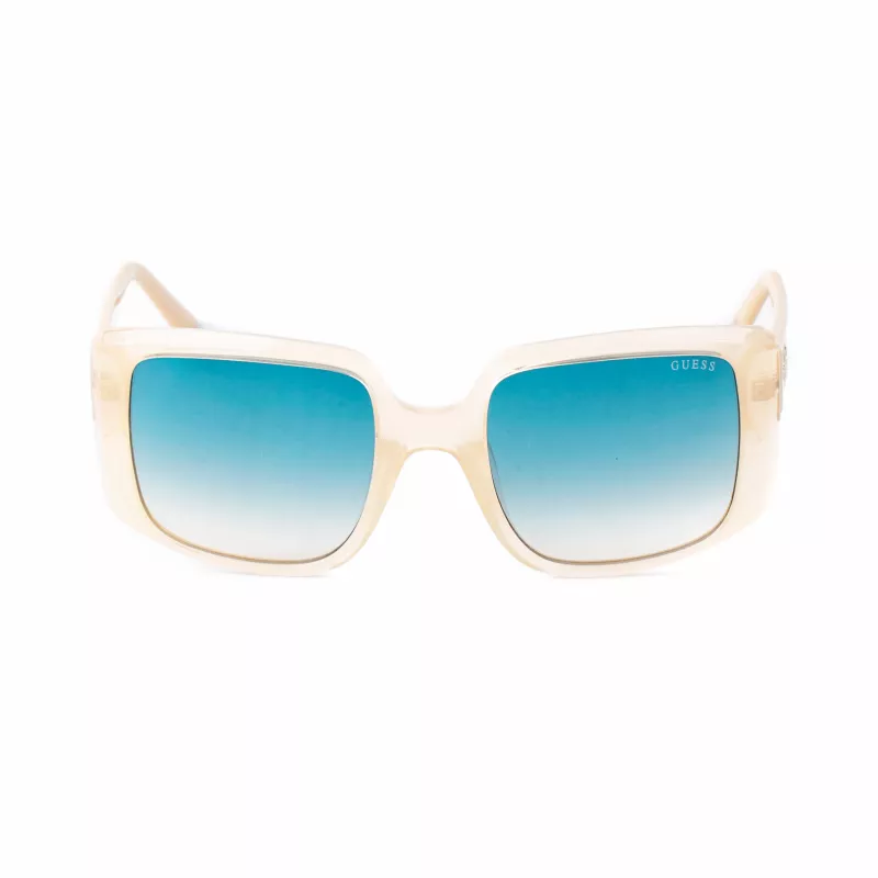 GUESS Sieviešu saulesbrilles GU00097-5325P - Spīdīgs melns rāmis, dūmu gradienta polarizētas lēcas, 53 mm