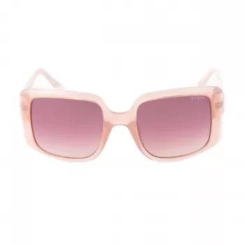 GUESS Sieviešu saulesbrilles GU00097-5357F Kvadrātveida Spīdīgi Melnas Gradienta Dūmu 53mm