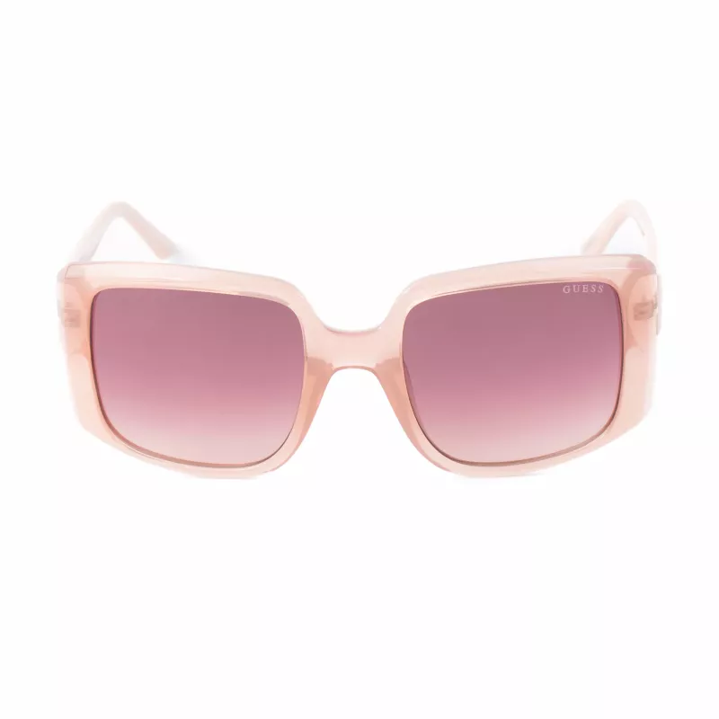 GUESS Sieviešu saulesbrilles GU00097-5357F Kvadrātveida Spīdīgi Melnas Gradienta Dūmu 53mm