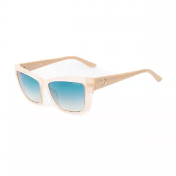 GUESS Sieviešu saulesbrilles GU00098-5525P - Kvadrātveida rāmis, polarizētas lēcas, UV400 aizsardzība