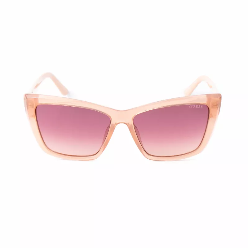 GUESS Sieviešu saulesbrilles GU00098-5557F Havana Acetāta Kvadrātveida Rāmis Brūnas Gradienta Lēcas 55/14/135 mm