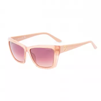 GUESS Sieviešu saulesbrilles GU00098-5557F Havana Acetāta Kvadrātveida Rāmis Brūnas Gradienta Lēcas 55/14/135 mm