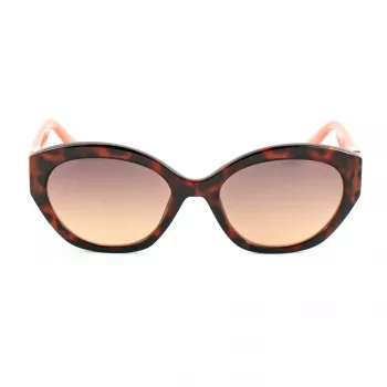 GUESS Sieviešu saulesbrilles GU00104-5652F Havana Acetāta Kvadrātveida Rāmis Brūni Gradienta Lēcas 56/19/140 mm