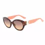 GUESS Sieviešu saulesbrilles GU00104-5652F Havana Acetāta Kvadrātveida Rāmis Brūni Gradienta Lēcas 56/19/140 mm