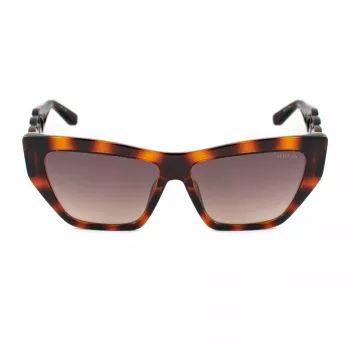GUESS Women's Sunglasses GU00111-5652F - Cat Eye Dark Havana Acetate Frame with Brown Gradient Lenses 56/14/130 mm
