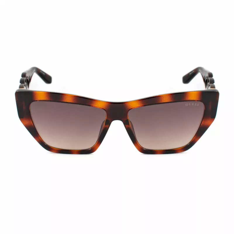 GUESS Women's Sunglasses GU00111-5652F - Cat Eye Dark Havana Acetate Frame with Brown Gradient Lenses 56/14/130 mm