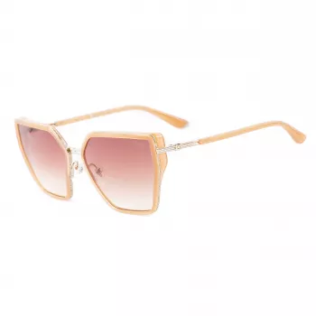 GUESS Sieviešu saulesbrilles GU00146-5957F Oversized Square Havana Brūnas gradienta lēcas 59mm