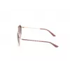 GUESS Sieviešu saulesbrilles GU00148-6058F - Spīdīgs melns rāmis, dūmu gradienta lēcas, 60 mm