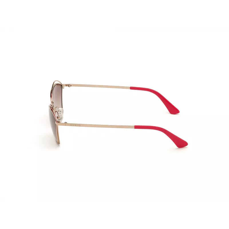 GUESS Sieviešu saulesbrilles GU7639-28F Zelts Butterfly/Cat-Eye rāmis Brūnas gradienta lēcas UV400