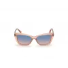 GUESS Sieviešu saulesbrilles GU7774-5574W Brūna Havana Kvadrātveida rāmis 55mm