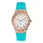 GUESS sieviešu pulkstenis W0564L3 rozā zelta nerūsējošais tērauds un brūna āda 39mm