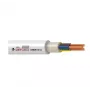 H05VV-U/NYM 3x1,5 mm² balts PVC izolēts un apvalkots fiksētās instalācijas barošanas kabelis, 25 m