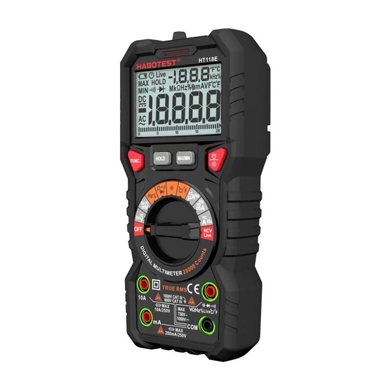 Habotest HT118E Universāls digitālais multimetrs True RMS NCV