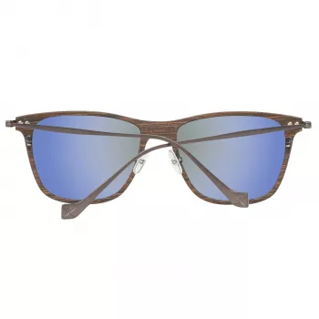 Hackett London HSB86311255 Vīriešu saulesbrilles - Spīdīgs melns rāmis, pelēkas lēcas, 55 mm