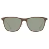 Hackett London HSB86311255 Vīriešu saulesbrilles - Spīdīgs melns rāmis, pelēkas lēcas, 55 mm