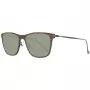 Hackett London HSB86311255 Vīriešu saulesbrilles - Spīdīgs melns rāmis, pelēkas lēcas, 55 mm