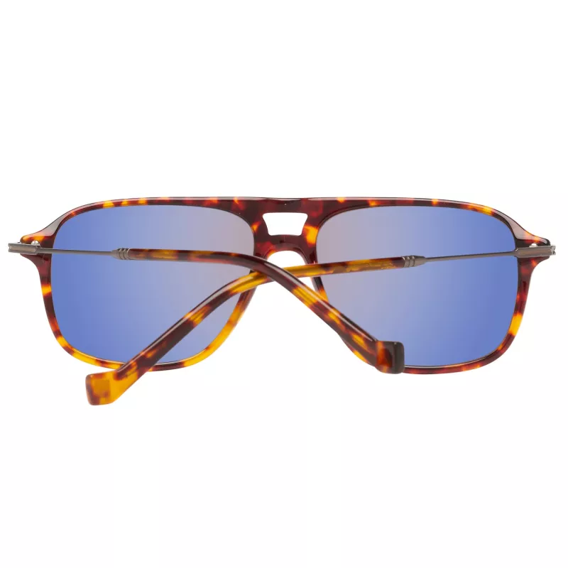 HACKETT MAN SAULES BRILLES HSB86512756 - Havanas acetāta taisnstūra rāmis ar brūniem gradienta stikliem - 56/16/140 mm