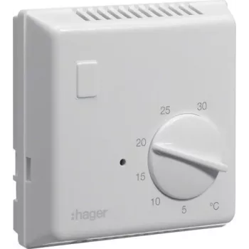 Hager EK054 Bimetāliskais telpas termostats, 230V, balts