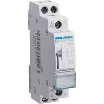 HAGER EPN524 Acti 9 impulsa relejs, 2 NO, 16 A, 24 V AC/DC, 2 moduļi