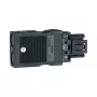 Hager G4713 3 polu izejas spraudkontakts ar Wago spiedkontaktiem, 1,5-2,5 mm², 400V, melns