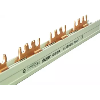 Hager KDN363A 3 polu fāzes kopne, dakšu savienojums, 10 mm², 63 A, 12 moduļi
