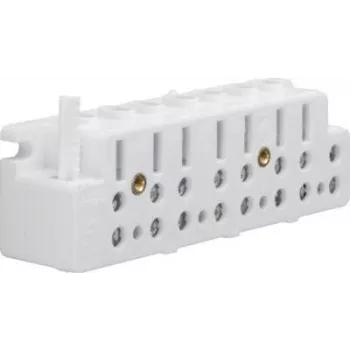 Hager KJ30T trīsfāžu skaitītāja pieslēguma spailu bloks, 63 A, 400 V, skrūvju spailes