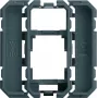 Hager WXF202 Keystone adaptera rāmis 1xRJ45 modulim, polāri balts