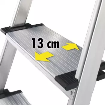 HAILO mājsaimniecības kāpnes L80 ComfortLine alumīnija 6 pakāpieni