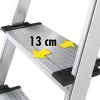 HAILO mājsaimniecības kāpnes L80 ComfortLine alumīnija 7 pakāpieni