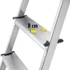 HAILO L60 StandardLine alumīnija saliekamās kāpnes, 6 pakāpieni, 150 kg, EN 131