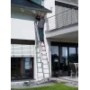 Hailo S100 ProfiLOT kombinētās kāpnes, alumīnijs, 2x6+1x5 pakāpieni, 3 daļas, maks. slodze 150 kg