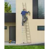 Hailo S100 ProfiLOT kombinētās kāpnes, alumīnijs, 2x6+1x5 pakāpieni, 3 daļas, maks. slodze 150 kg